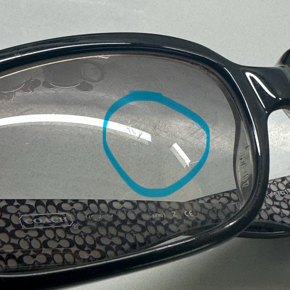 Coach Black/Grey Sunglasses w/Case - Picture 5 of 7